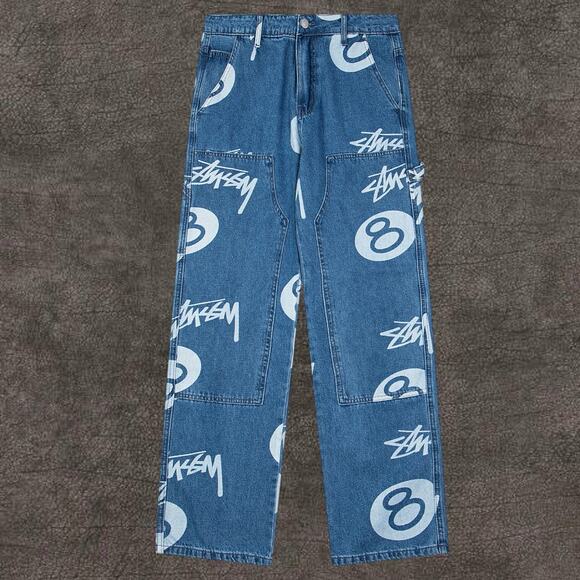 Stussy Men's Blue Jeans - Picture 1 of 5